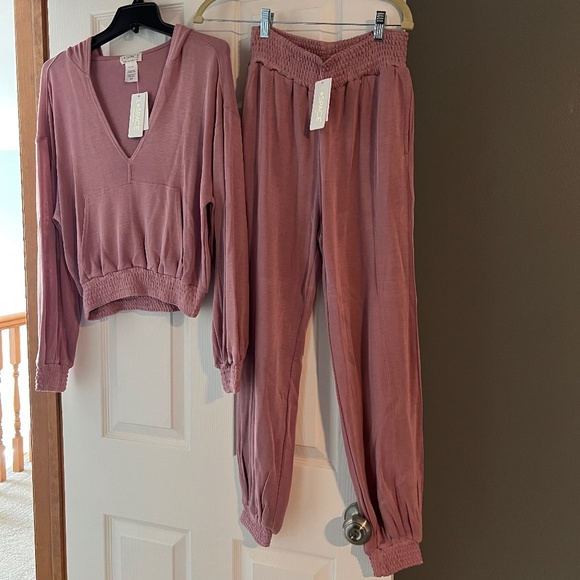 L space sea glass hoodie and jogger set - Picture 1 of 7